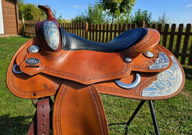 Westernsattel Show-Sattel – High Horse Saddle Handmade by Stefan Luchmann – neuwertig!, High Horse Saddle Custom Made, Katja Elias, Western Saddle, Hünfelden, Image 6
