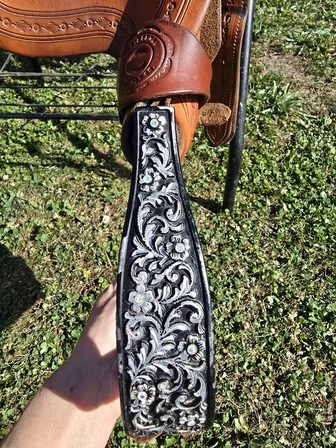 Westernsattel Show-Sattel – High Horse Saddle Handmade by Stefan Luchmann – neuwertig!, High Horse Saddle Custom Made, Katja Elias, Western Saddle, Hünfelden, Image 8