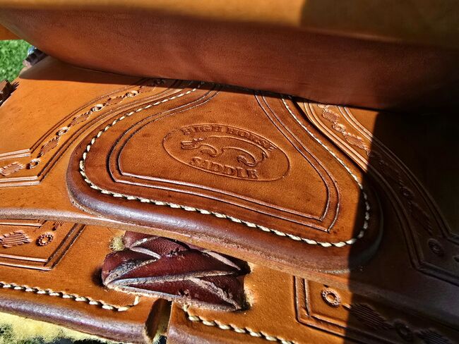 Westernsattel Show-Sattel – High Horse Saddle Handmade by Stefan Luchmann – neuwertig!, High Horse Saddle Custom Made, Katja Elias, Western Saddle, Hünfelden, Image 9