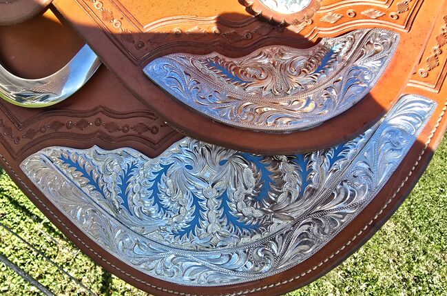 Westernsattel Show-Sattel – High Horse Saddle Handmade by Stefan Luchmann – neuwertig!, High Horse Saddle Custom Made, Katja Elias, Western Saddle, Hünfelden, Image 12