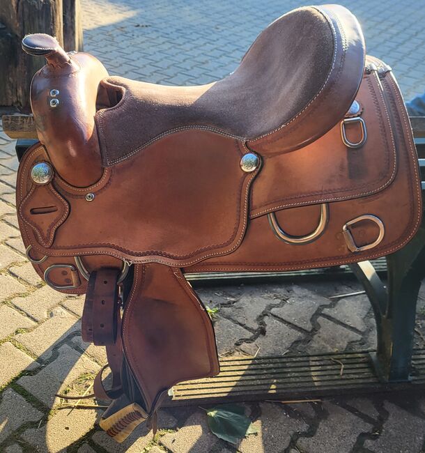 Westernsattel Braun breit weicher Sitz, Melanie , Western Saddle, Mönchengladbach 