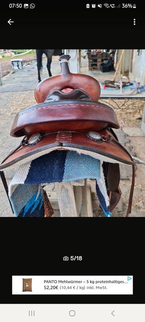 Westernsattel Continental Roundskirt + 2x Pads, Continental , Sina, Western Saddle, Dingolfing, Image 12