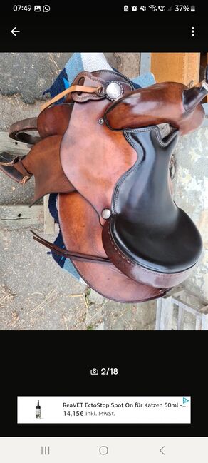 Westernsattel Continental Roundskirt + 2x Pads, Continental , Sina, Western Saddle, Dingolfing, Image 15