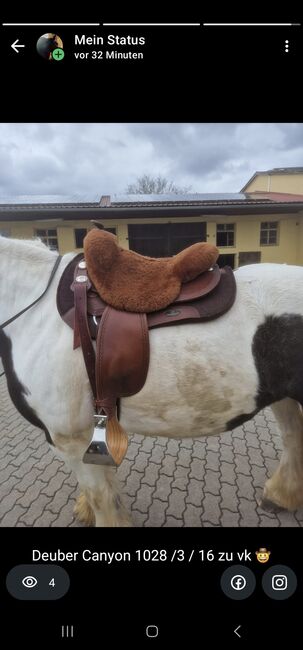 Westernsattel Deuber Canyon 1028 / 16 / 3, Deuber und Partner Canyon 1028 16 / 3 , Eli Frö, Western Saddle, Reckendorf