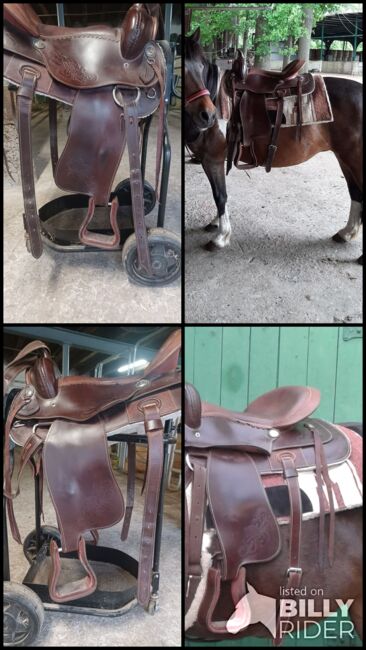 Westernsattel, Kerbel  Westernsattel aus geöltem Leder, Ivonne Werthschulte , Western Saddle, Lippstadt , Image 6