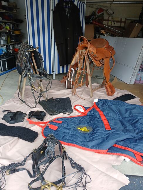 Westernsattel mit all Zubehör, Brigitte, Western Saddle, Landschlacht