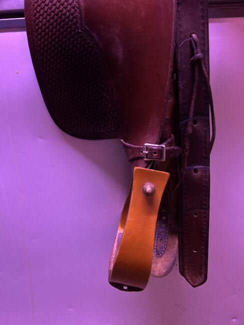 Western, Sattel, Reining, Tripel W, Tripel W 320 Small Butterfly Reiner, 8660-01 3/4 Mini Basket, Natalie, Western Saddle, Heiligabend , Image 2