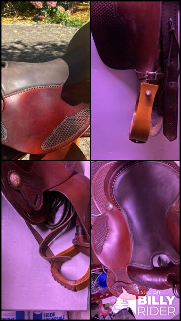 Western, Sattel, Reining, Tripel W, Tripel W 320 Small Butterfly Reiner, 8660-01 3/4 Mini Basket, Natalie, Western Saddle, Heiligabend , Image 9