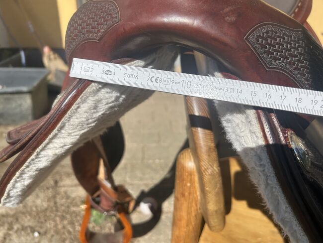 Western, Sattel, Reining, Tripel W, Tripel W 320 Small Butterfly Reiner, 8660-01 3/4 Mini Basket, Natalie, Western Saddle, Heiligabend , Image 7