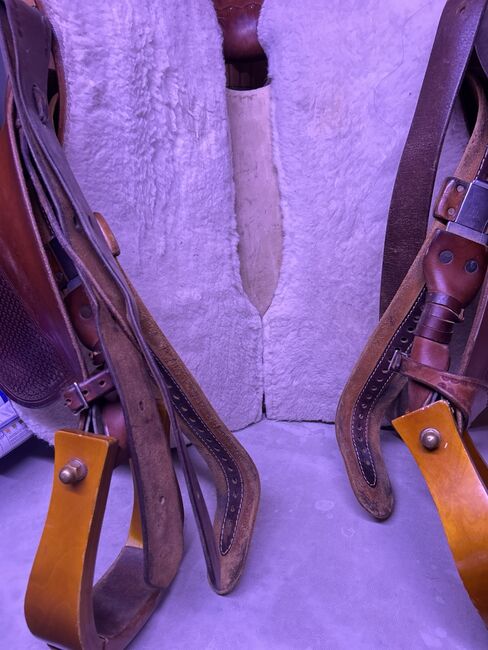 Western, Sattel, Reining, Tripel W, Tripel W 320 Small Butterfly Reiner, 8660-01 3/4 Mini Basket, Natalie, Western Saddle, Heiligabend , Image 8