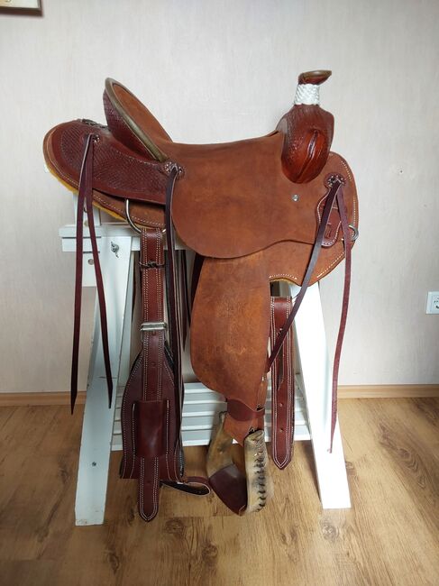 Westernsattel,  Roppersattel, Ranchersattel aus den USA, Texas , Neu, Aus Texas USA Ranchersattel, Roppersattel, Diana, Western Saddle, Neuhof, Image 5