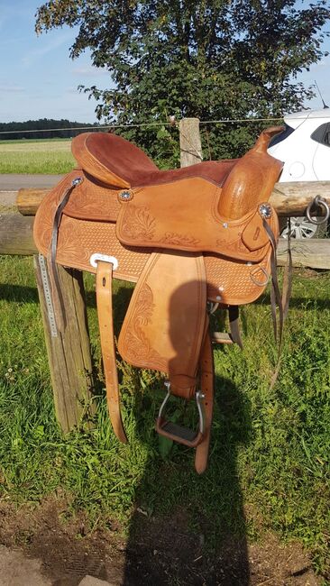 Westernsattel Baumlos, A und M reitsport , Yvonne Helms, Western Saddle, Buchholz/Aller , Image 5