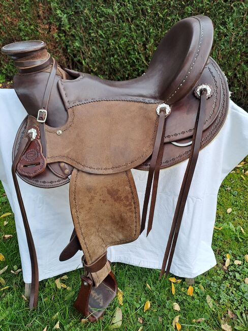 Westernsattel Wadesattel Einzelstück, Saddlery Raster Wadesattel, Maria Marx , Western Saddle, Bruckmühl, Image 16