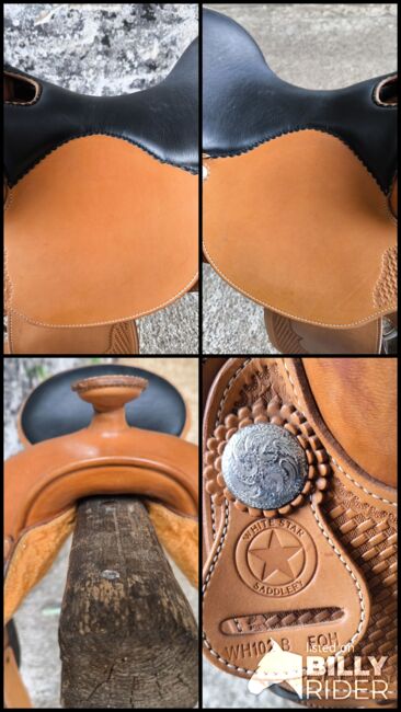 Western Sattel, Withe Star saddlery, Lea, Western Saddle, Michelau in Oberfranken, Image 6