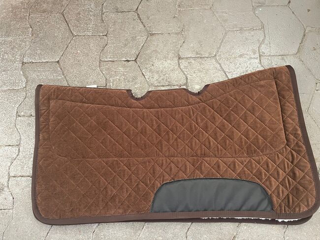 Westernpad aus braunem Cord - neu, Kerstin, Western Pads, Hadamar