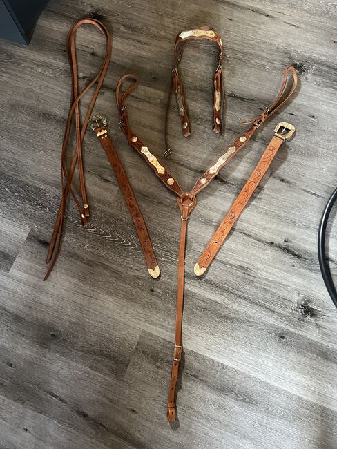 Western Show Set Trense und Vorderzeug Full WB, Tanja Hochhaus , Bridles & Headstalls, Schwarzenberg
