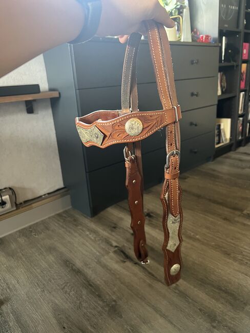 Western Show Set Trense und Vorderzeug Full WB, Tanja Hochhaus , Bridles & Headstalls, Schwarzenberg, Image 6