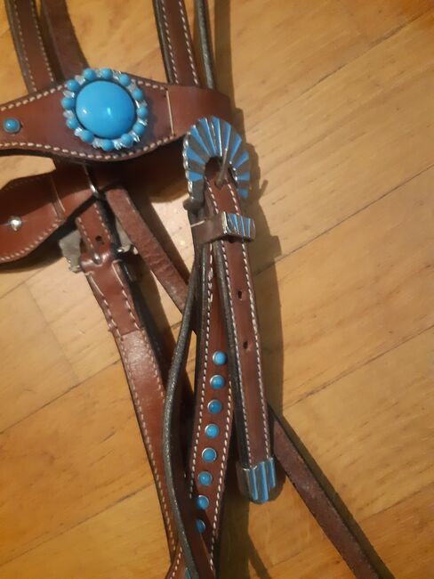 Westerntrense braun VB/kleineres WB, Anja Dinter, Bridles & Headstalls, Gaienhofen, Image 2