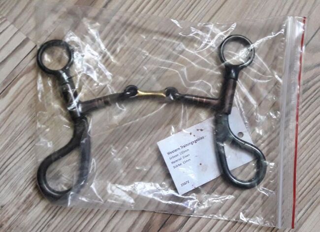 Western Snaffle Bit with Shanks Sweet Iron dopp gebr. 13.0 oder 14.0, Ochsner  Trainingsgebiss doppelt gebrochen, Reitartikelbörse (Reitartikelbörse - Onlineshop für Wanderreiter), Gebisse, Grevenbroich, Abbildung 3