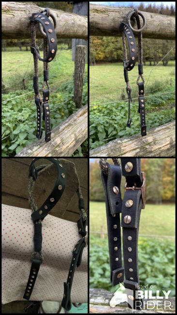 Westerntrense Einohr Kopfstück Leder Handgefertigt, Handgefertigt , Cowgirl , Bridles & Headstalls, Halver, Image 8