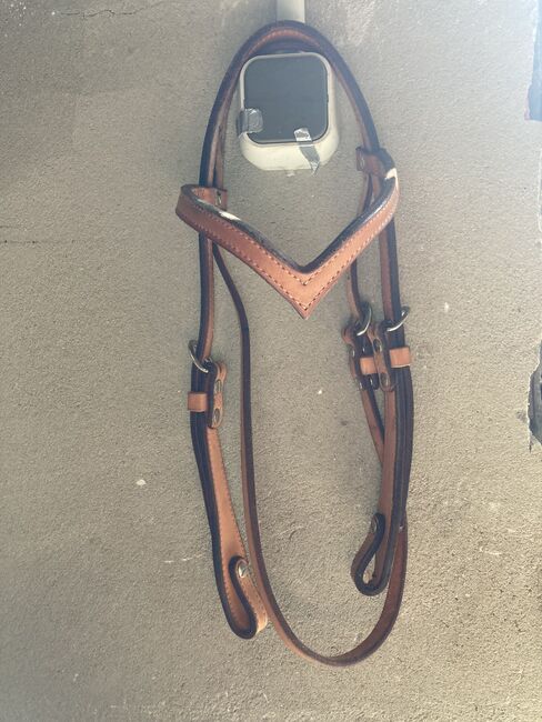 Westerntrense Trense Western V Stirnriemen, neu, Simone , Bridles & Headstalls, Heiden, Image 3