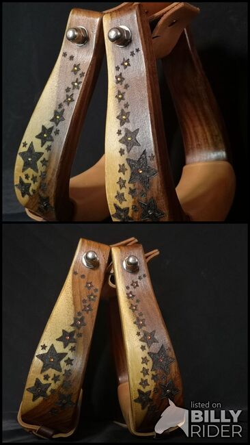 Western Steigbügel Holz, Marion, Saddle Accessories, Mindelheim, Image 3
