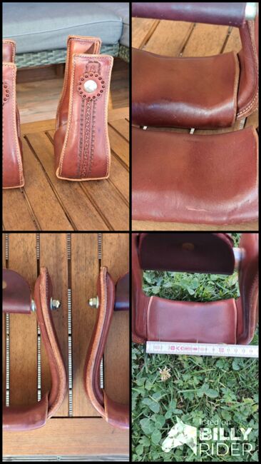 Western-Steigbügel Leder, Alex, Saddle Accessories, Neuried, Image 8