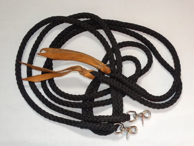 Westernzügel offen 2,45 m Schwarz Nylon mit Snaps Western Zügel mit Zügelsnaps, Anne, Other, Wahrenholz, Image 2