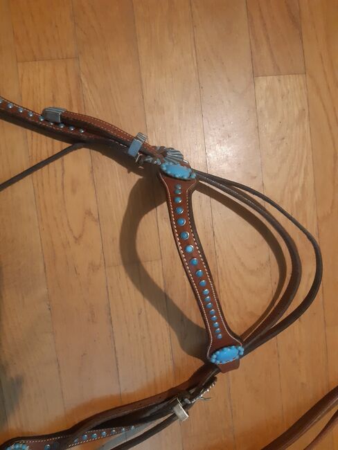 Westerntrense braun VB/kleineres WB, Anja Dinter, Bridles & Headstalls, Gaienhofen, Image 3