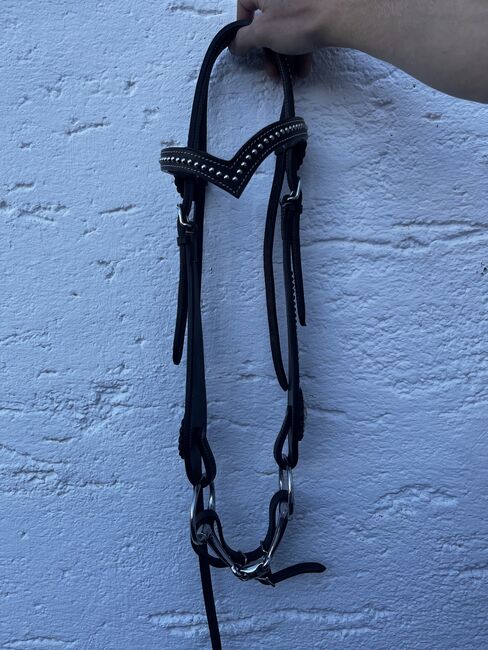 Westerntrense mit Gebiss in schönem Dunklebraun, Melanie, Bridles & Headstalls, Antdorf