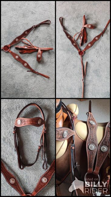 Westerntrense und Vorderzeug Set, Margit Unland , Bridles & Headstalls, Zweibruecken , Image 5