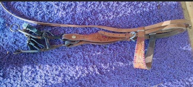 Westerntrense mit Snaffle Bit und Shanks, Sabine, Bridles & Headstalls, Franzenheim