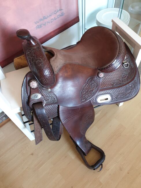 Westernsattel 02 kammer 16 Zoll Deuber Sattel, California Brand Saddlery (Deuber tochter), Lena Franz , Western Saddle, Witten