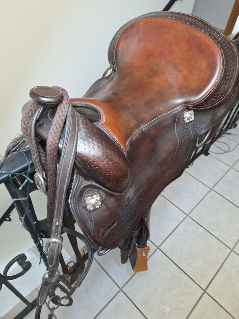 Westernsattel, Schoolmann , Western Saddle, Hinte, Image 4