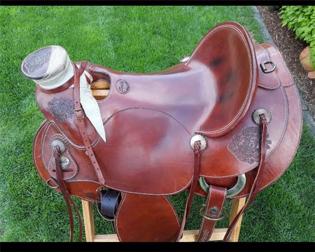 Westernsattel Wadesattel Buckaroo Vaquero, LaVilla, Julia, Western Saddle, Wenden, Image 3