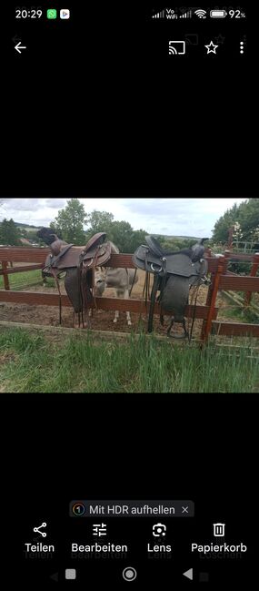 Westernsättel NEU braun und schwarz NEU, Melanie Leder , Western Saddle, Süsel, Image 4