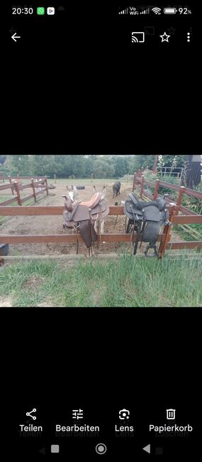 Westernsättel NEU braun und schwarz NEU, Melanie Leder , Western Saddle, Süsel, Image 5