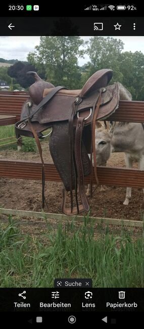 Westernsättel NEU braun und schwarz NEU, Melanie Leder , Western Saddle, Süsel, Image 6