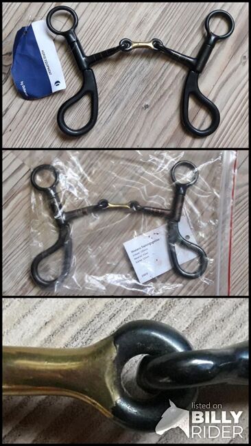 Western Snaffle Bit with Shanks Sweet Iron dopp gebr. 13.0 oder 14.0, Ochsner  Trainingsgebiss doppelt gebrochen, Reitartikelbörse (Reitartikelbörse - Onlineshop für Wanderreiter), Horse Bits, Grevenbroich, Image 4