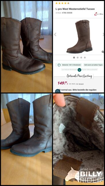 Westernstiefel mit Lammfell in Gr. 44, Kathi Ramsauer, Riding Shoes & Paddock Boots, Aschau, Image 6