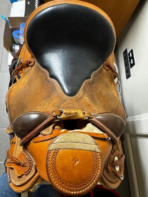 selle westerne de travail de ranch, GIANNA GHIAZZA TRAVAIL DE RANCH, MAURICE VERDENNE, Western Saddle, AYWAILLE, Image 3