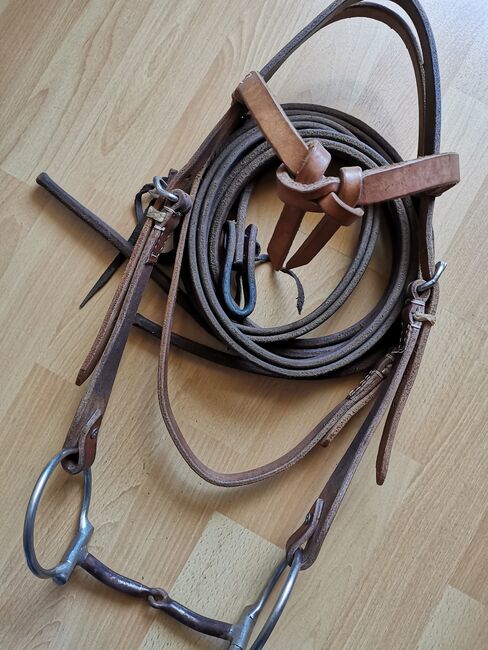 Westernkopfstück, Snafflebit und Sitreins, A. Frinta, FDSaddlery, Christine Sohr, Bridles & Headstalls, Köln, Image 2