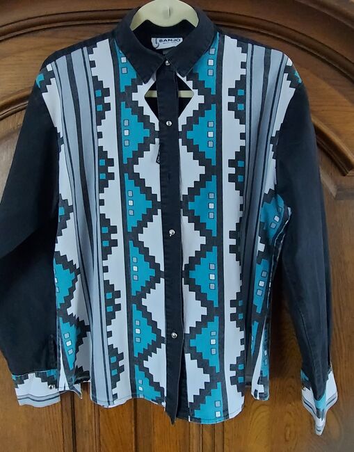 Westernbluse Fa. Banjo Gr. L USA, Banjo, Floh, Koszulki i t-shirty, Bendorf