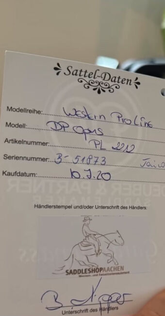Westernsattel „DP Opus“ von Deuber & Partner, Deuber & Partner DP Opus, Selina Frei, Western Saddle, Oldenburg, Image 8
