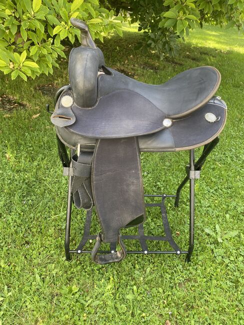 Westernsattel Wintec schwarz (lag auf 1,73m WB), Wintec, Nadja, Western Saddle, Müllheim