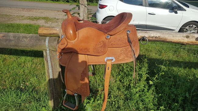 Westernsattel Baumlos, A und M reitsport , Yvonne Helms, Western Saddle, Buchholz/Aller , Image 4