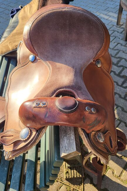 Westernsattel Braun breit weicher Sitz, Melanie , Western Saddle, Mönchengladbach , Image 5