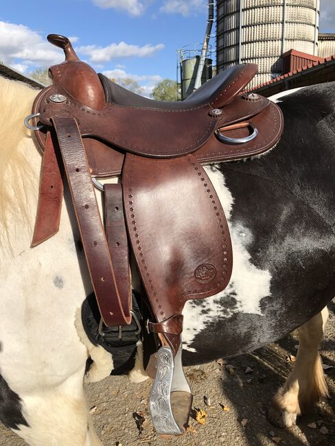 Westernsattel +Pad+Gurt, R.Drinsinger, Sattler Handmade Premium M7, Ela, Western Saddle, Empfingen 