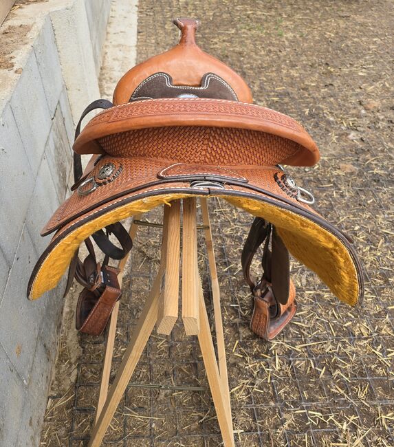 Western Sattel Reining Westernsattel Full Quarter, Gustom Germany  EE SADDLERY & TACK , Nicole Baumgärtel , Western Saddle, Ronneburg , Image 4