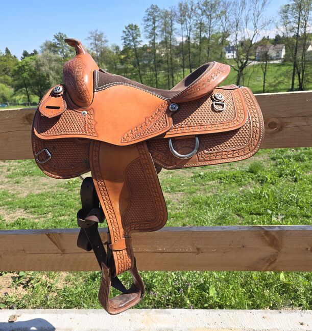 Western Sattel Reining Westernsattel Full Quarter, Gustom Germany  EE SADDLERY & TACK , Nicole Baumgärtel , Western Saddle, Ronneburg , Image 16